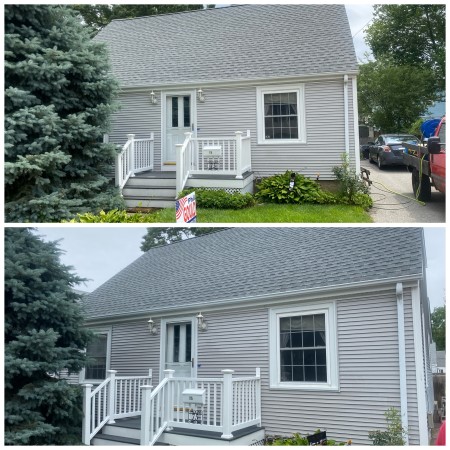 Vinyl siding deck and concrete cleaning in lincoln ri