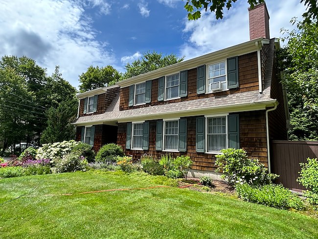 Cedar Shake Cleaning Before Staining in Barrington, RI