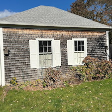 Just A Cedar Shake Barn Washing In Newport Rhode Island  Image